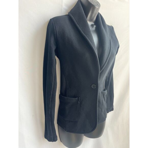 James Perse Black Blazer Jacket Size S Minimalist Classic Career Office #95339 - Picture 3 of 10